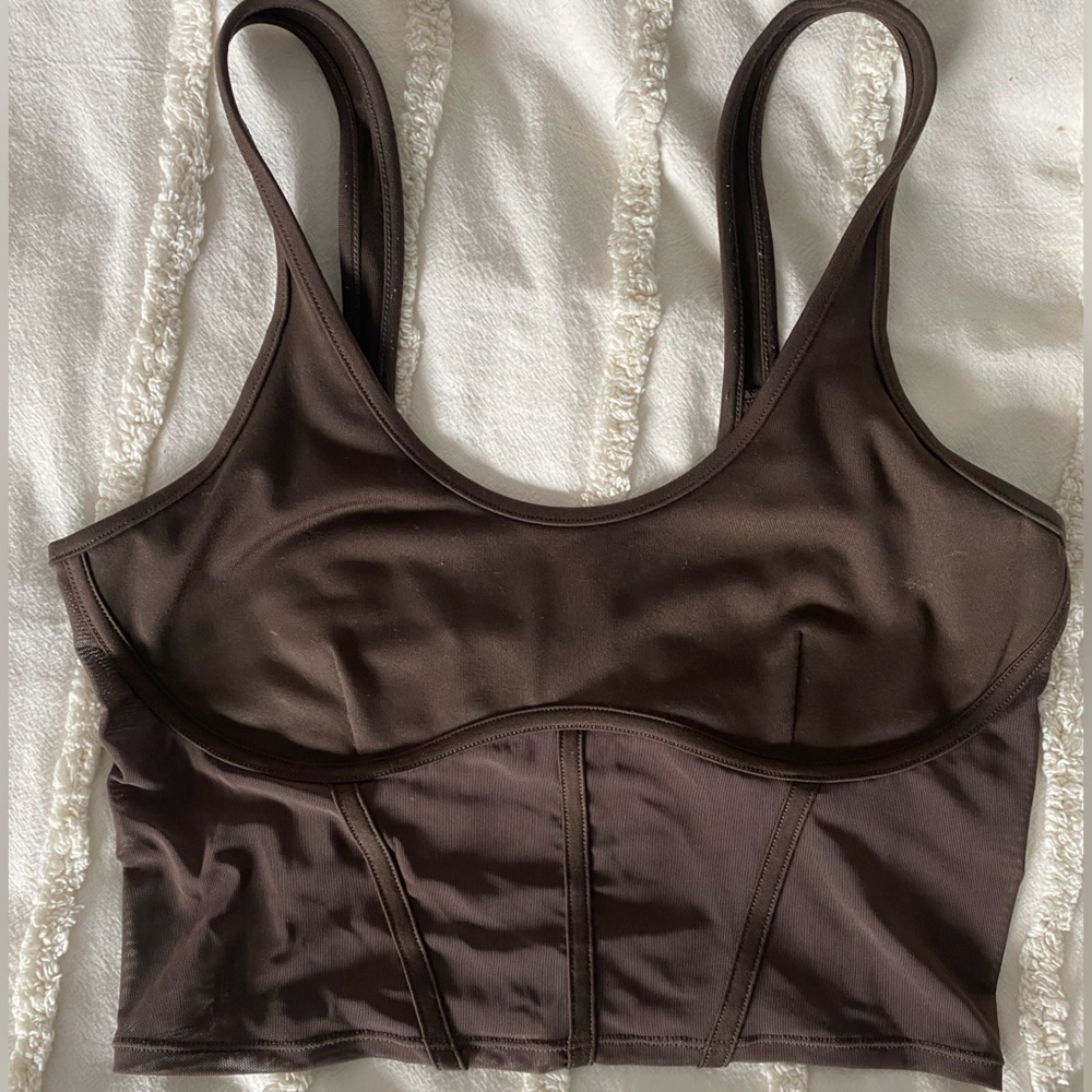 ALO Yoga Brown Mesh Bra